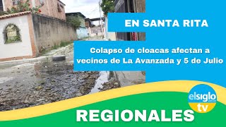 Colapso de cloacas afectan a vecinos de La Avanzada y 5 de Julio [upl. by Eiralih732]