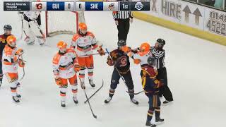 Turner Ripplinger vs Colton Saucerman EIHL fight 18224 [upl. by Irahc23]