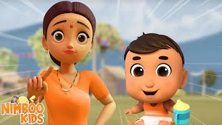 Nahi Nahi Geet बंदर मामा बड़े कंजूस  More Hindi Rhymes for Babies Cartoon Videos [upl. by Adelia817]