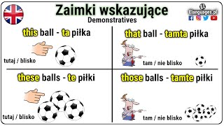 This that these those  Zaimki wskazujące angielski [upl. by Yekcir]