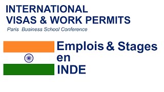 Emplois et stages en Inde  Visas amp Permis de travail [upl. by Daza]