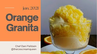 Orange Granita  Traditional Italian Ice Recipe Healthy Dessert Recipes to Kick Off 2021 [upl. by Amees807]