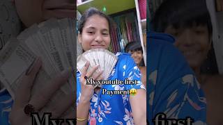 my youtube first payment🤑 my first youtube income bholenath shorts minivlog income APWORLD [upl. by Eldorado480]