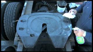 How To Grease Trucks Greasing The Fifth Wheel with MagnalubeGX Extreme Pressure Grease [upl. by Lemraj]