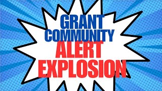 LATEST UPDATE IN GRANT COMMUNITY PREPARE FOR YOUR DISBURSMENT ALERTS [upl. by Mauldon521]