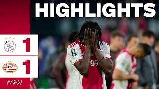 Highlights Ajax  PSV  KNVB Beker [upl. by Agneta]