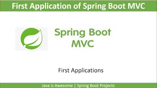 First Application of Spring Boot MVC [upl. by Abra92]