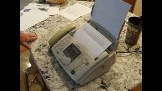 Panasonic Fax Machine Working [upl. by Ruzich]