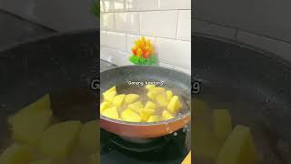 BALADO KENTANG amp IKAN BILIH cooking masak shortvideo [upl. by Acile168]