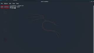 bash service command not found Kali LinuxUbuntu [upl. by Lam]