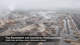 Vom Baumstamm zum innovativen Holzprodukt  die Holzindustrie Baruth [upl. by Eirhtug]