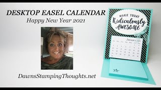 DESKTOP EASEL CALENDAR Happy New Year 2021 [upl. by Hoem]