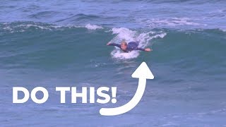 How To Paddle Into Waves Like A Pro  Learn To Surf [upl. by Dnomaid]