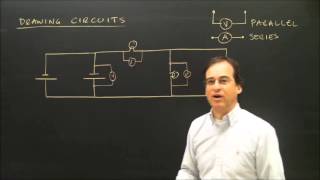 Drawing Electric Circuits With Volt Meters and Ammeters [upl. by Aleyam]