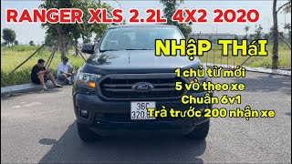 Ford Ranger XLS 4x2 AT 2020 nhập Thái 1 chủ từ mới chuẩn 6v1 Đẹp Full lịch sử hãng  0355737660 [upl. by Garrik421]