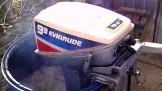 Evinrude 99 hp outboard motor 2 stroke dwusuw [upl. by Oppen]