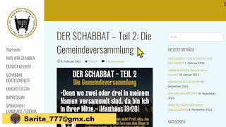 DER SCHABBAT – Teil 2 Die Gemeindeversammlung ein Artikel von BibelLernende [upl. by Akelam]