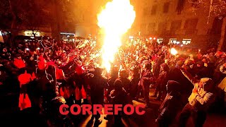 CORREFOC Fiesta Mayor de Sant Andreu 2023 Barcelona Spain [upl. by Lohse]