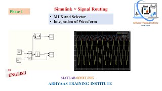 P6 Signal Routing  Mux and Selector in Simulink  Integration of Square Sine Sawtooth Wave [upl. by Yonit]