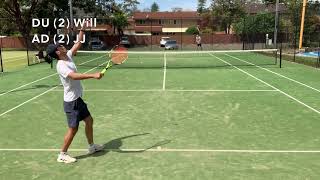 07102024 Practice Match vs Will 2nd set Highlights australia sydney workout tennis sports [upl. by Deedee]