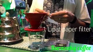 Tutorial V60 ratio 115 15gr 89°c by Barazaky coffee [upl. by Jezabella]