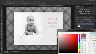 Hvordan lage et julekort i Photoshop  Utdannetno  Kurs og Nettstudier [upl. by Rissa42]