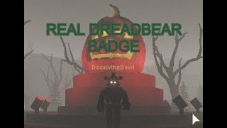 How to get The Real Dreadbear Badge in Freddys Ultimate Roleplay [upl. by Roxy]