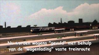 Koploper automatisch locomotief wissel  wagenbelading [upl. by Ioved268]