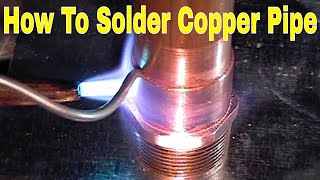 Free Solder Copper Pipe Lessons 114 [upl. by Eldrida]