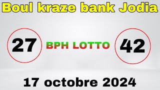 Boul cho Kraze Bank Jodi 17 Octobre 2024 Ak Tout Maryaj [upl. by Nido260]