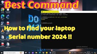 how to find laptop serial number 2024 windows11 [upl. by Lleraj]