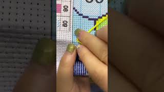 cross stitch 長條處起針 十字繡教程 十字繡 十字繡直播 [upl. by An]