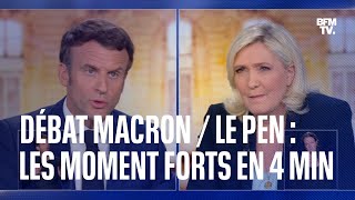 Macron  Le Pen les moments forts du débat de l’entredeuxtours en 4 minutes [upl. by Perren]