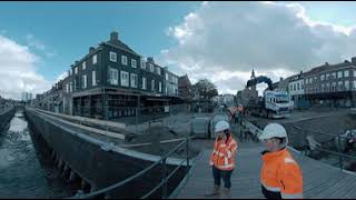 Rondleiding door de haven van Zevenbergen 360 graden [upl. by Yerac683]