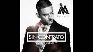 maluma  sin contrato lyrics [upl. by Arted]