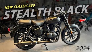 2024 New Royal Enfield Classic 350 Stealth Black New Changes amp On Road Price DARK EDITION [upl. by Hepzi]