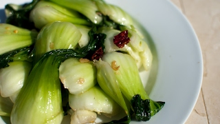 Delicious spicy Bok Choy Stir frying with Garlic [upl. by Clower587]