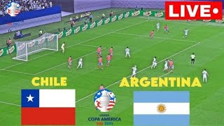 🔴ARGENTINA vs CHILE LIVE I COPA AMERICA 2024  Part 2 MATCH LIVE NOW [upl. by Elysia]