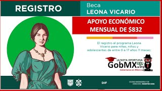 Programa BECA LEONA VICARIO 📌 Registro Nuevo Ingreso Saldo Inscripción 2021 ▷ Convocatorias 】🇲🇽 [upl. by Devlin113]