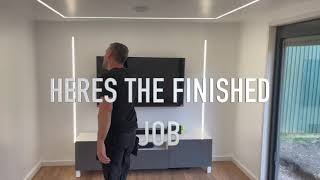 How to install flush mounted colour changing LED lights in a garden room [upl. by Reteid]