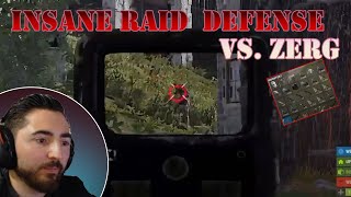 INSANE RUST RAID DEFENSE VERSUS ZERG [upl. by Naleek]