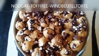 🍩 NOUGATTOFFIFEEWINDBEUTELTORTE 🍩 Kuchen Lecker ✔️✔️ Rezept recipe recette receta ricetta recept 👍 [upl. by Norward]