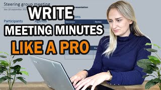 How to write meeting minutes LIKE A PRO With meeting minutes example [upl. by Amity]