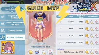 Guide MVP MINI Boss  Ragnarok X Next Generation [upl. by Seuqirdor]