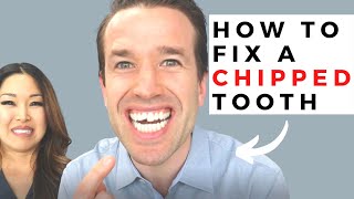 How To Fix A Chipped Tooth  Drs Christine and Nate [upl. by Yurik]