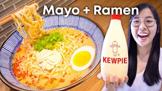 10Minute Kewpie MAYO RAMEN 🔥 TikTok’s VIRAL Instant Noodle HACK [upl. by Burack481]