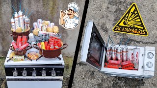 Varíme petardy 🍟 Test PETÁRD v šporáku a v mikrovlnke 🧨 EXPERIMENT [upl. by Selinda]