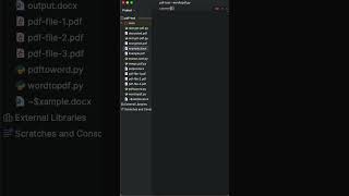 Python Script Word to PDF  Quick Tutorial short python wordtopdf [upl. by Bay]