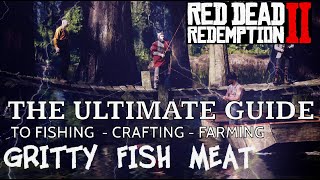 ULTIMATE GUIDE TO FISHING AND OBTAINING GRITTY FISH MEAT  STORY MODE  RED DEAD REDEMPTION 2 [upl. by Edme]