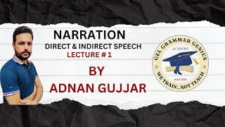 Narration Lecture  1  what is Direct amp Indirect Speech  Narration in English grammar in Hindi [upl. by Seuqram]